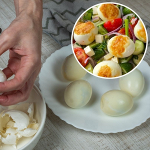 smażone ugotowane jajka