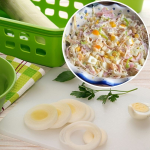 sałatka jajeczno-porowa