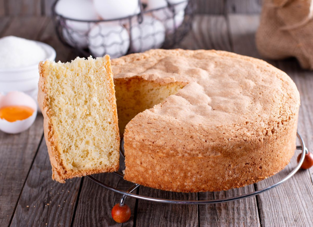 biszkopt na mleku skondensowanym