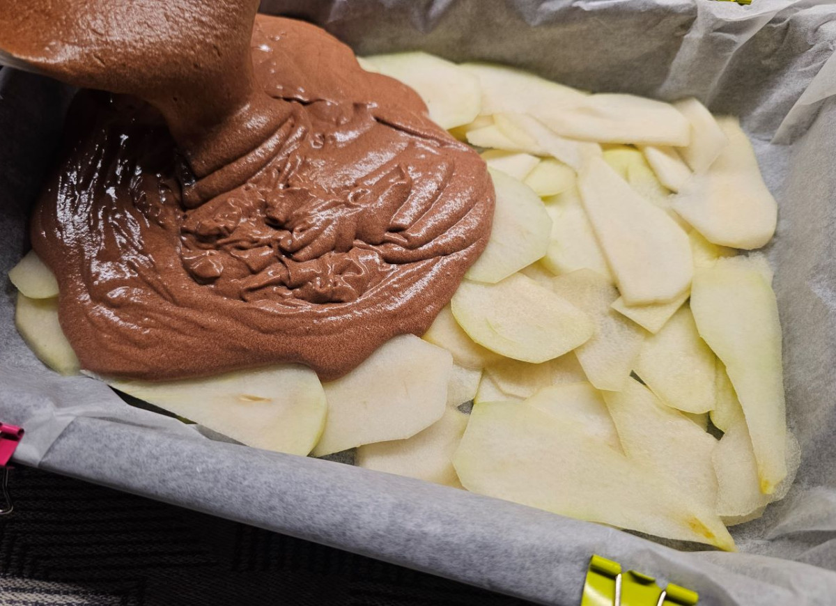 ciasto czekoladowe z gruszkami