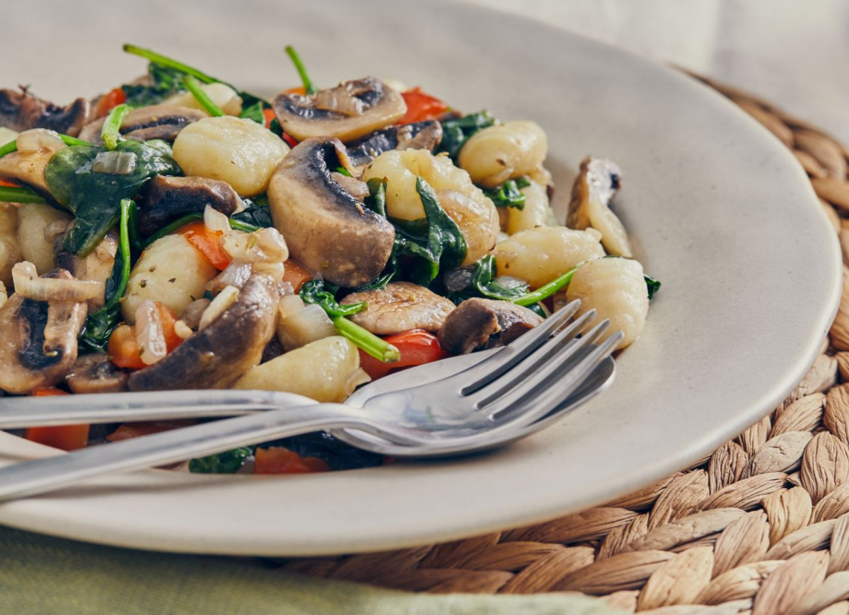gnocchi z pieczarkami