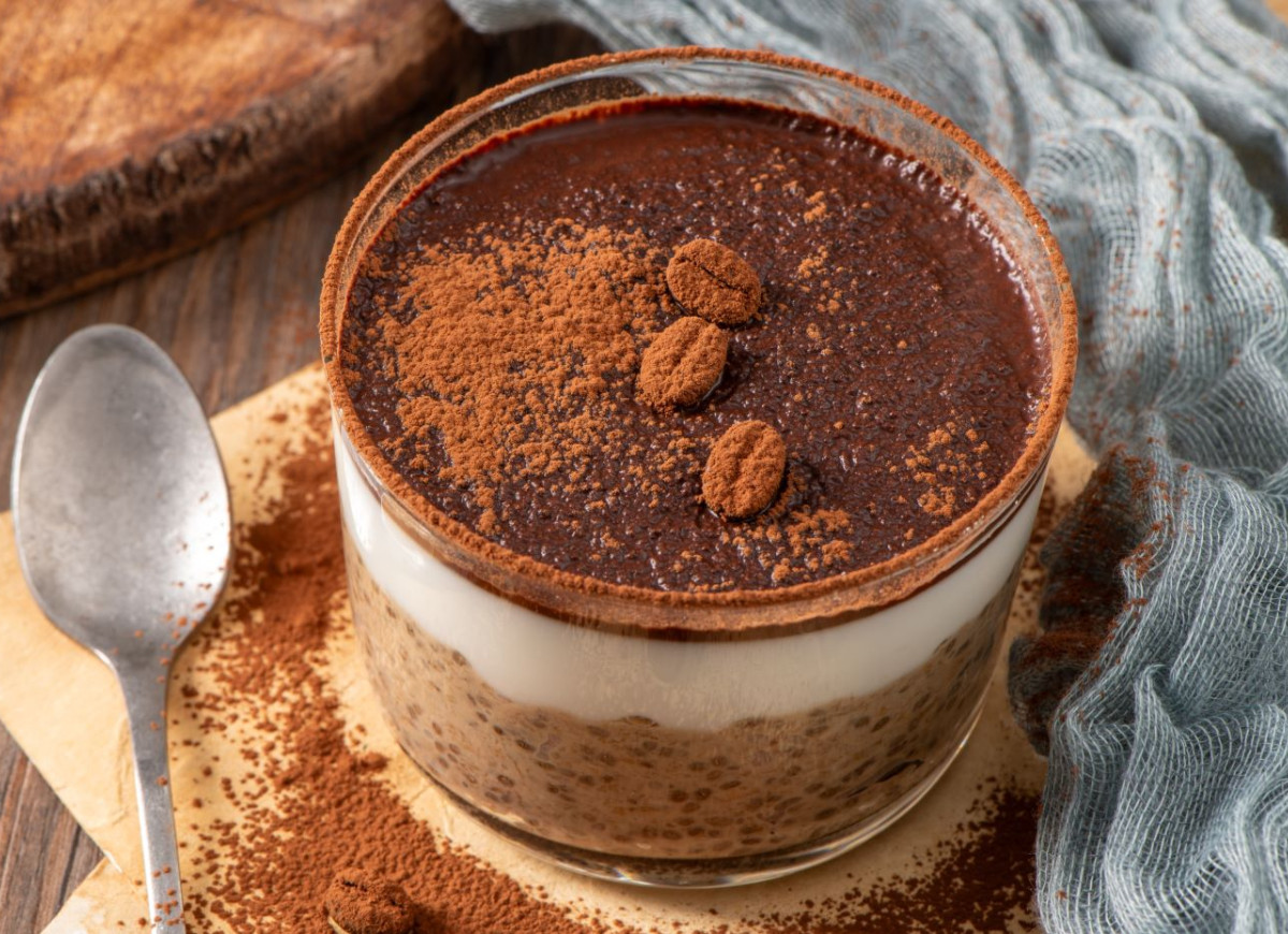 tiramisu z płatków owsianych i chia