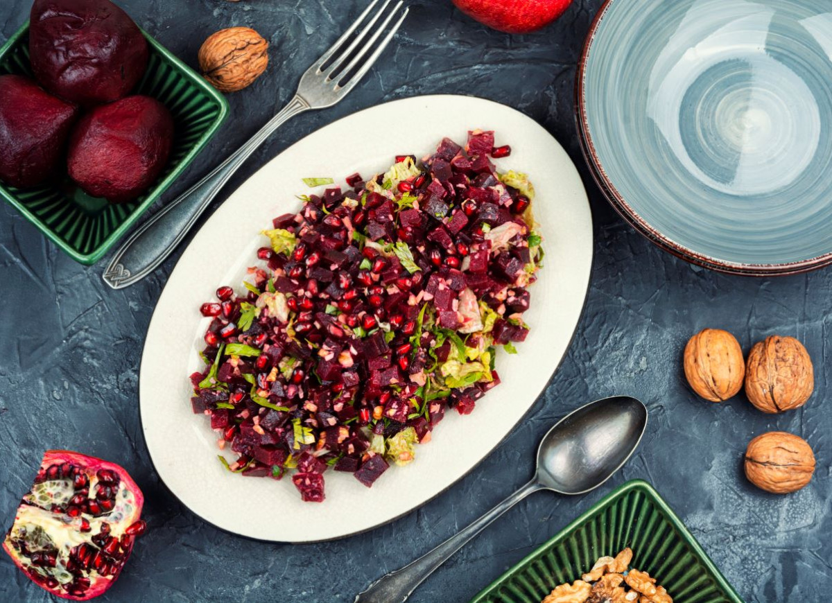 sałatka z kurczakiem i granatem