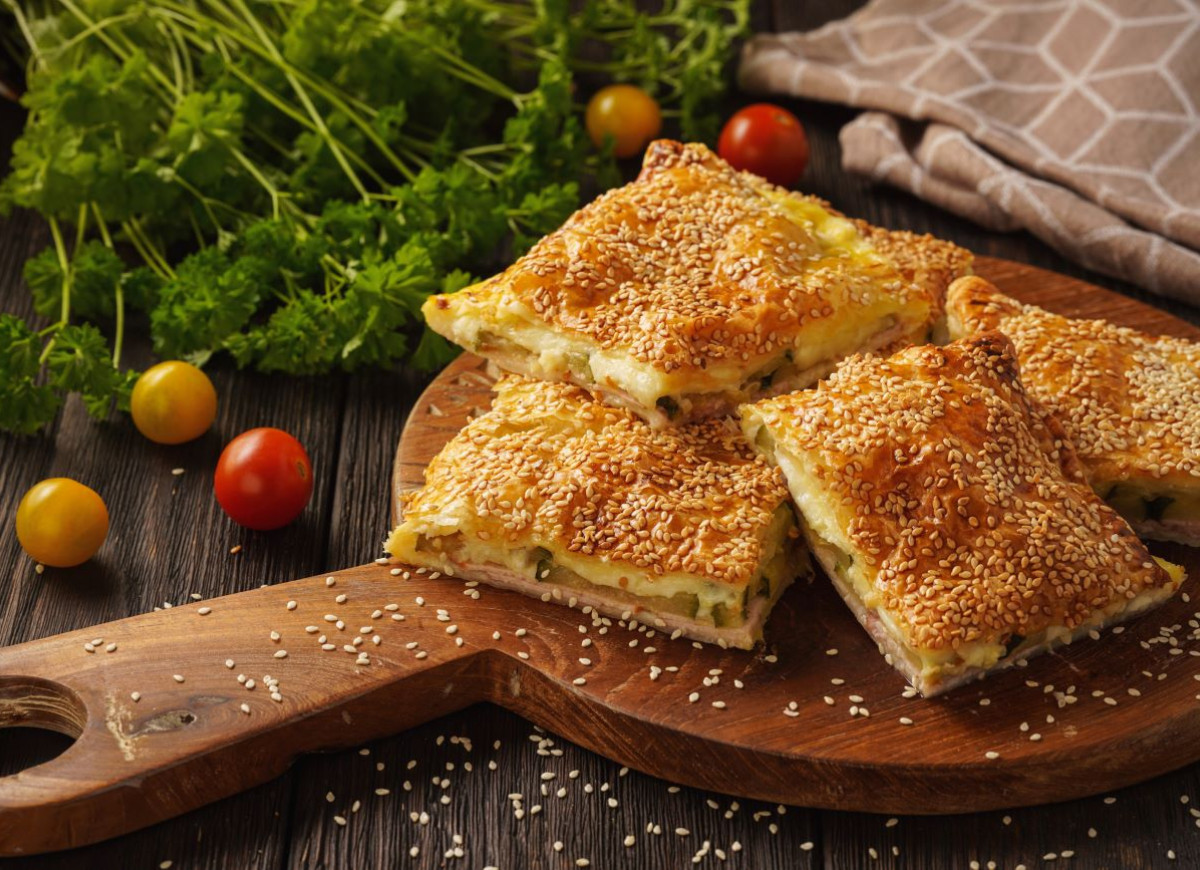 jajecznica w cieście francuskim