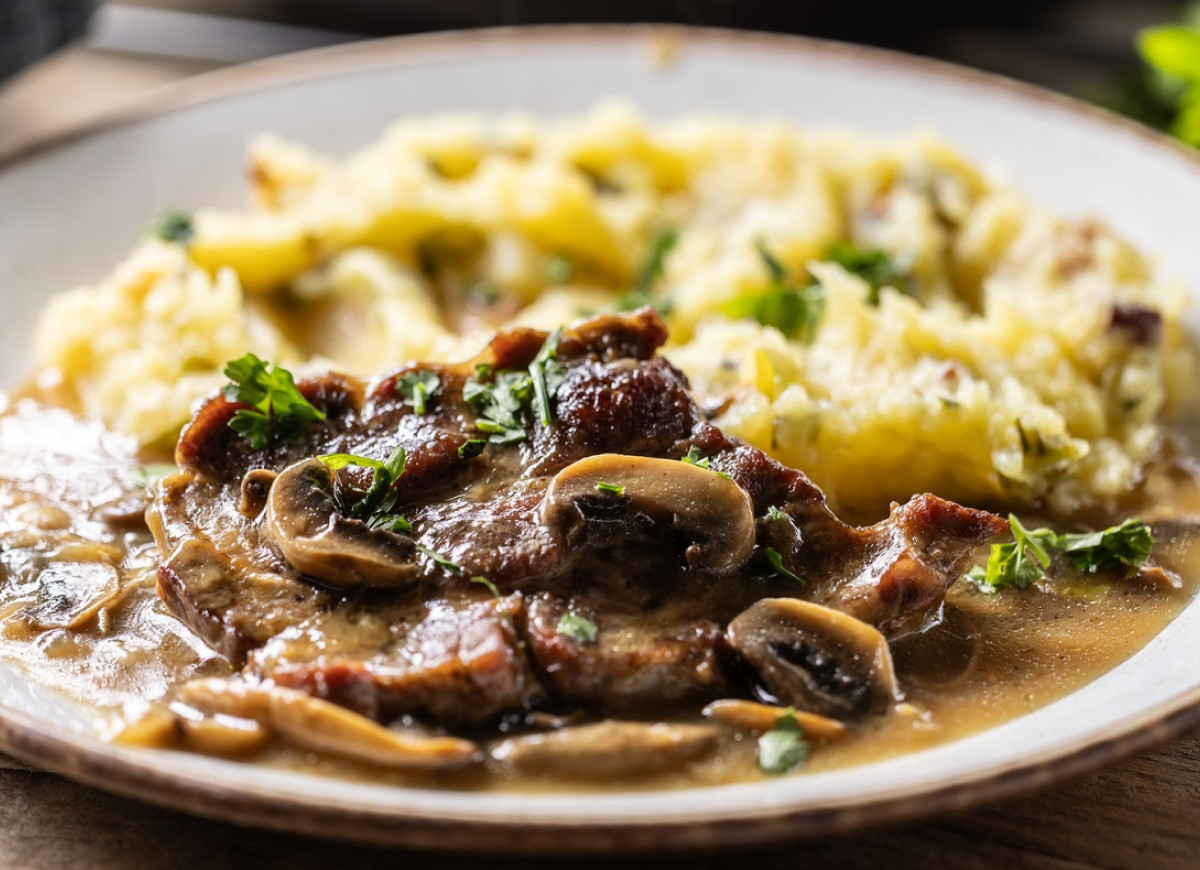 karkówka z pieczarkami