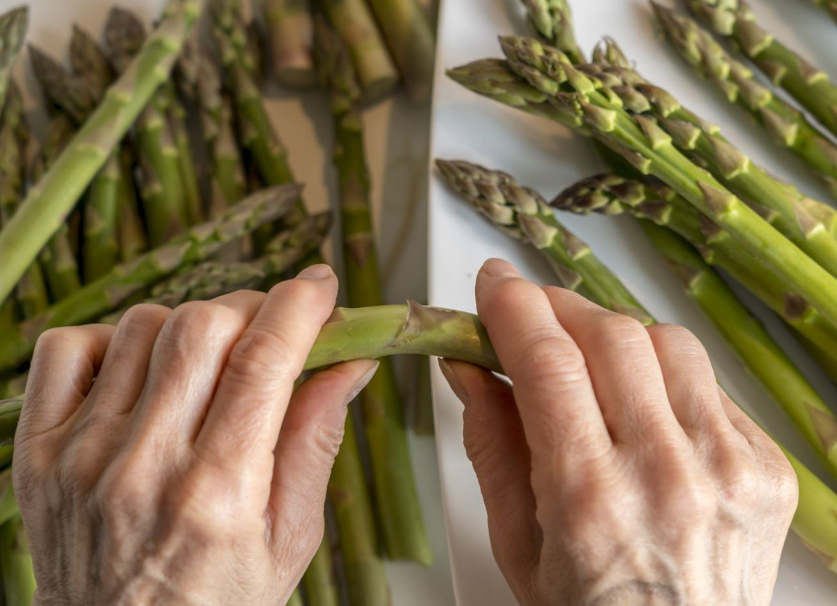 końcówki szparagów
