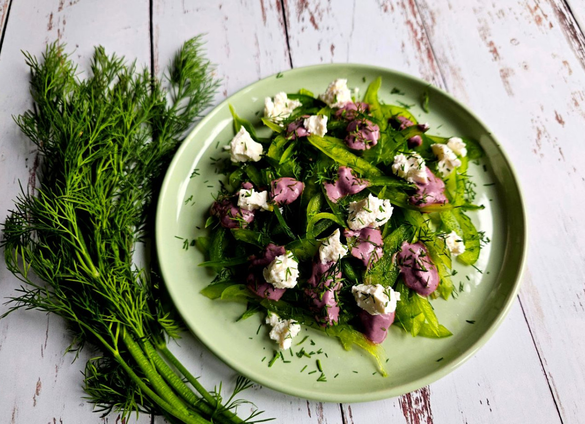 sałatka z zielonej papryki