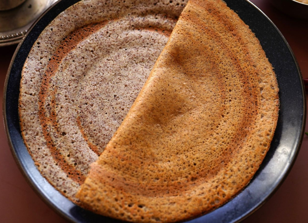 naleśniki z soczewicy i komosy ryżowej