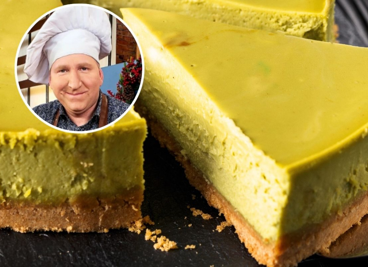 sernik pistacjowy na zimno Rączki