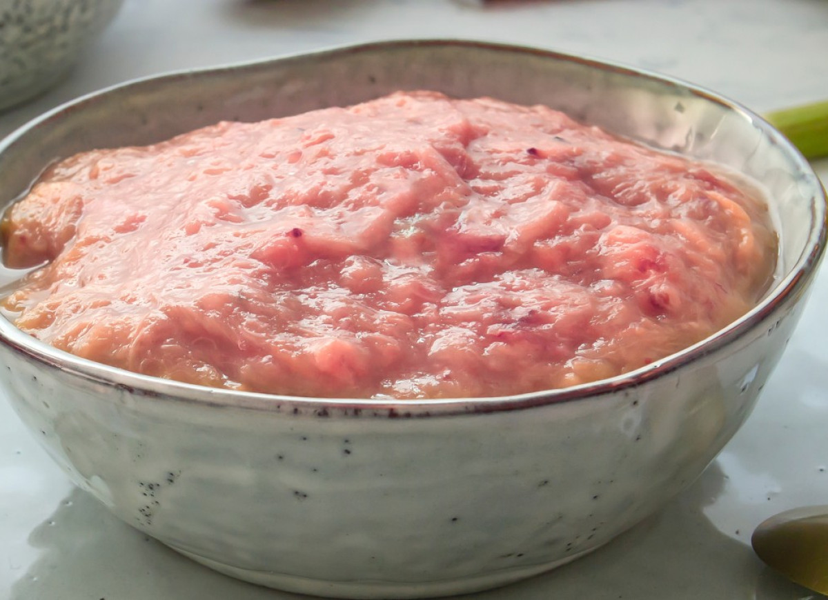 szybki dżem z rabarbaru