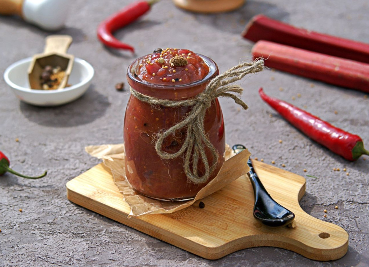 chutney z rabarbaru i chili