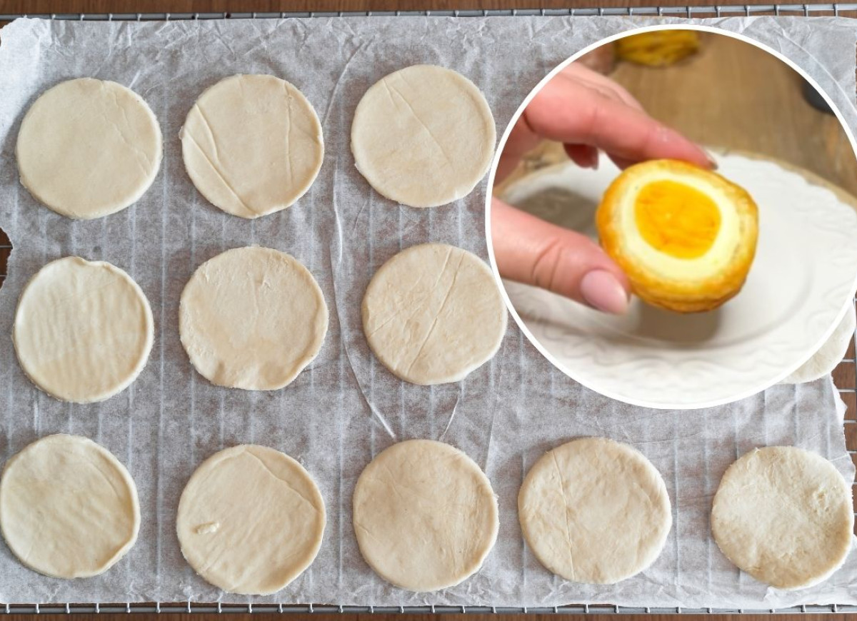 jajka na cieście francuskim