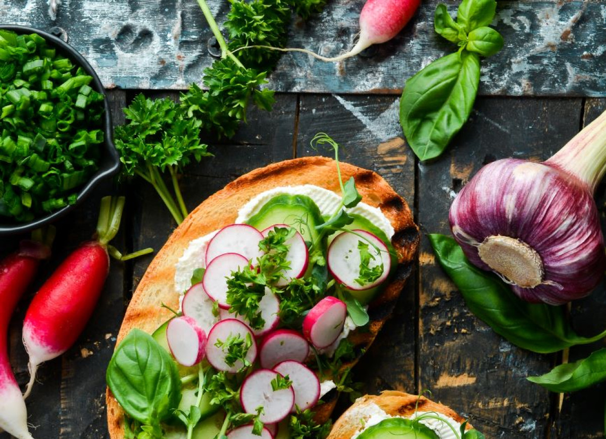 kanapka z rzodkiewką