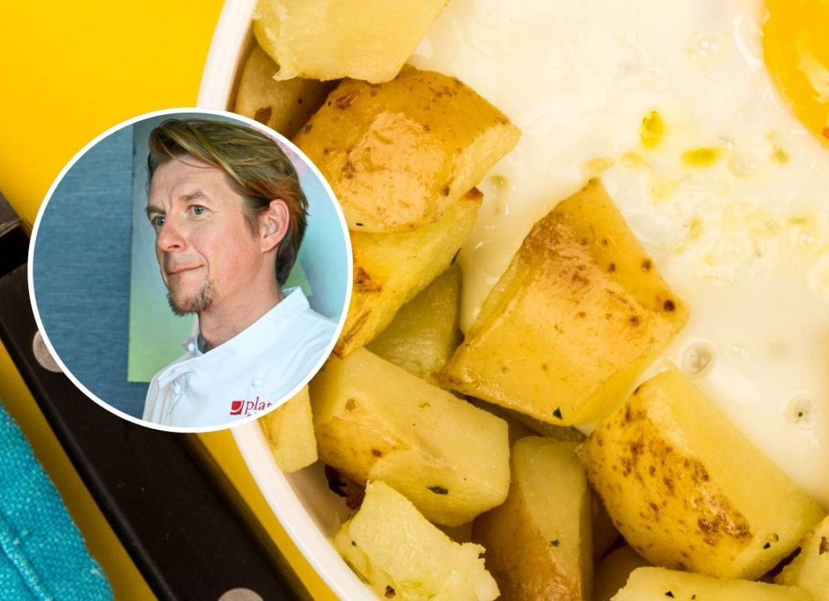 młode ziemniaki z jajkiem