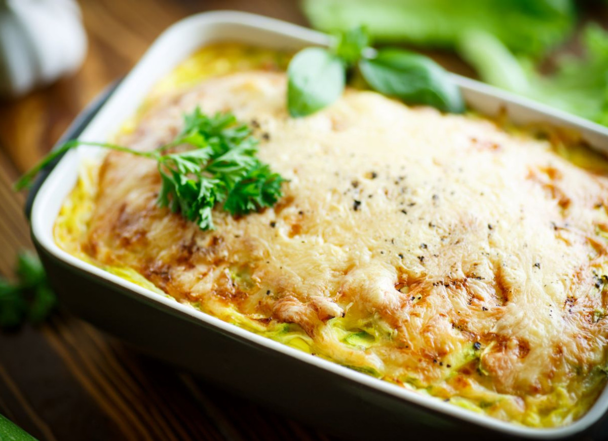 lazania z młodej kapusty