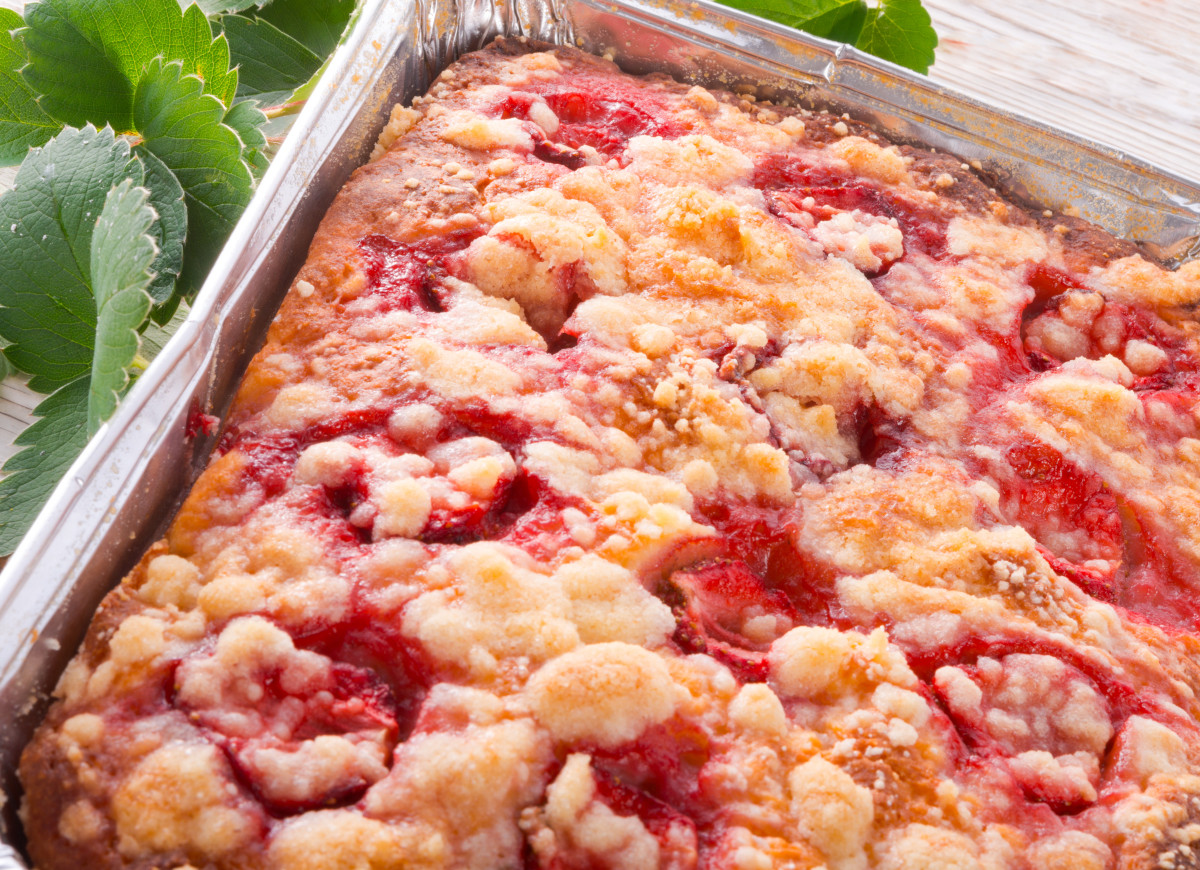 placek z truskawkami