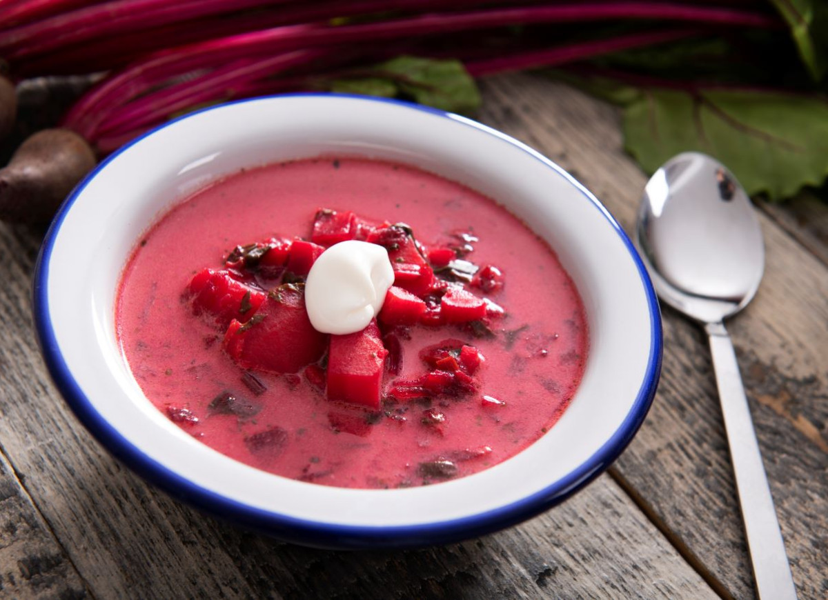 zupa botwinka z rabararem