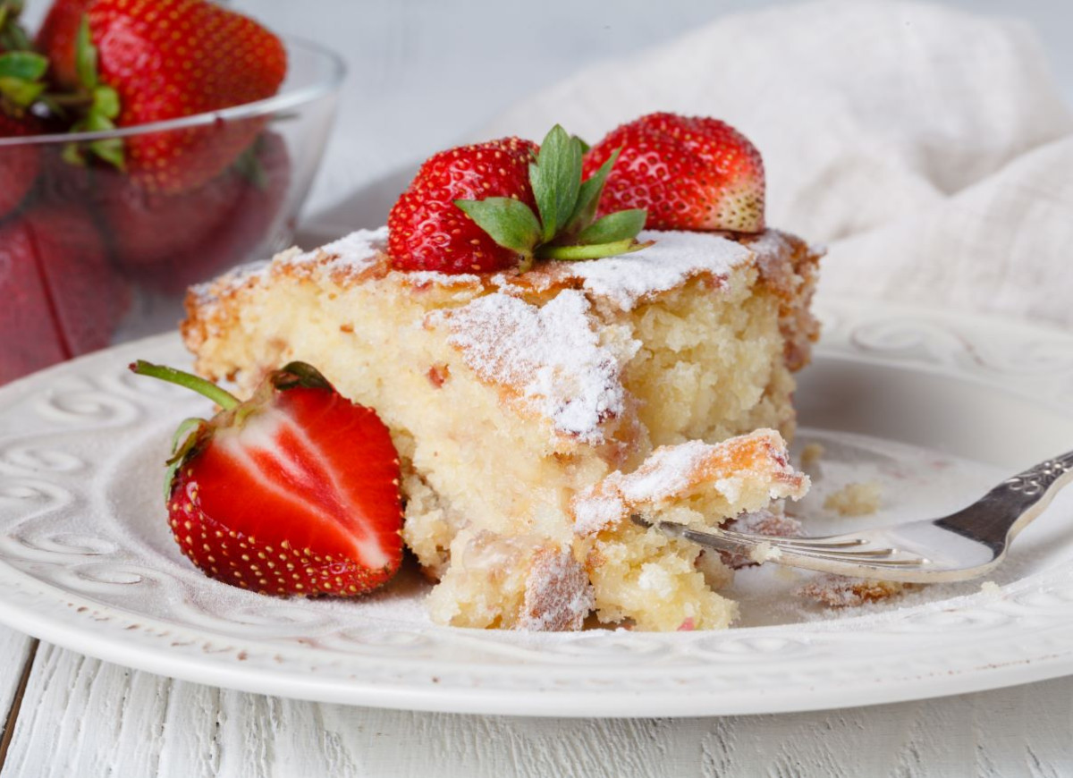 ciasto z truskawkami z ricottą