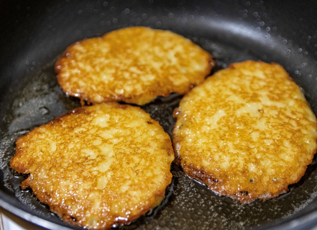 Placki ziemniaczane z serkiem wiejskim