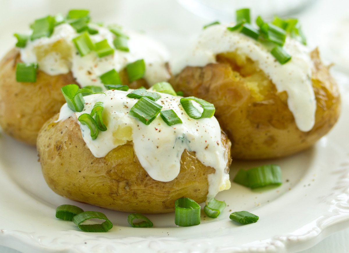 Ziemniaki z air fryera z serkiem