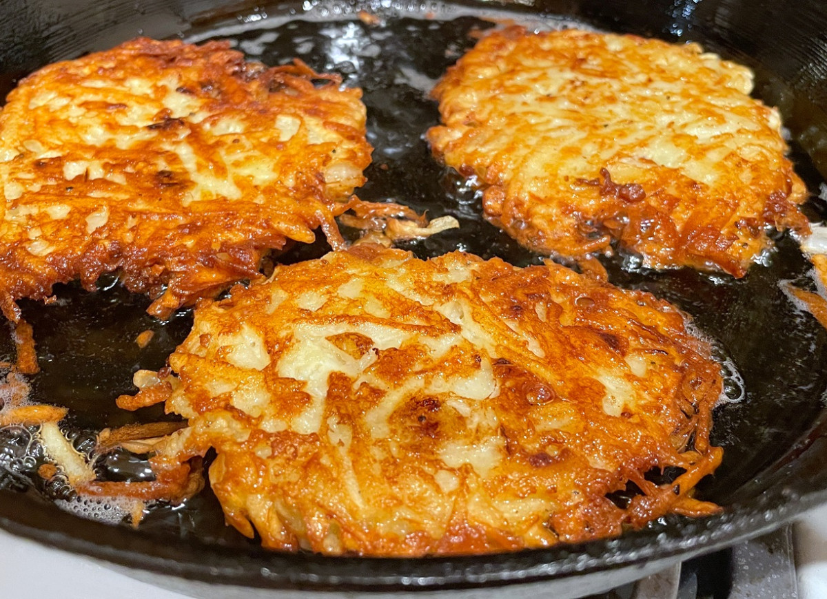 chrupiące placki ziemniaczane