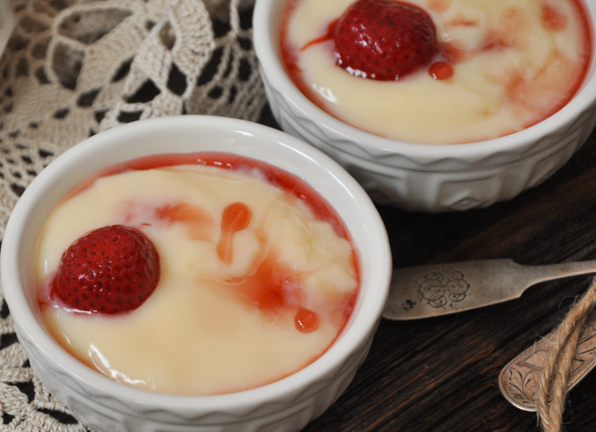 Domowy budyń z masłem