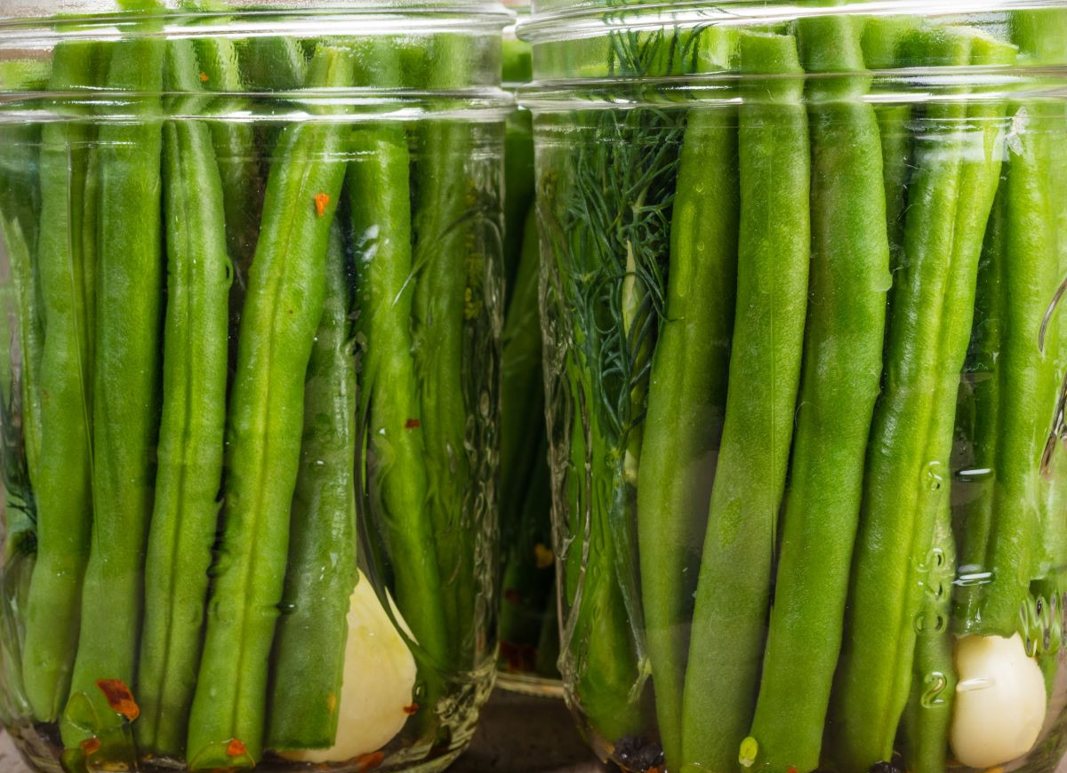 fasolka szparagowa w słoikach