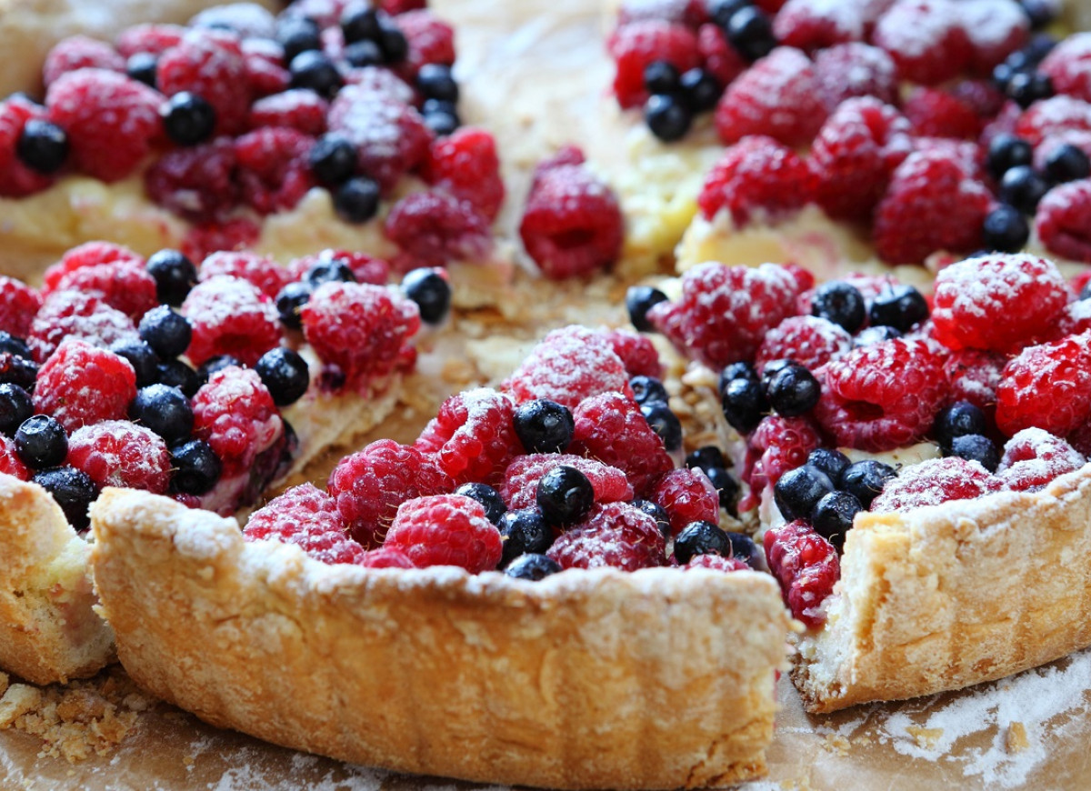 kruche ciasto z owocami