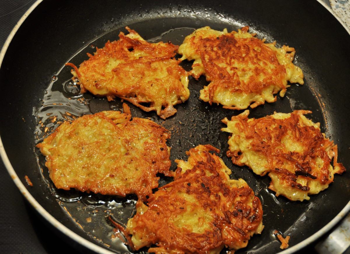 Placki ziemniaczane z kaszą manną