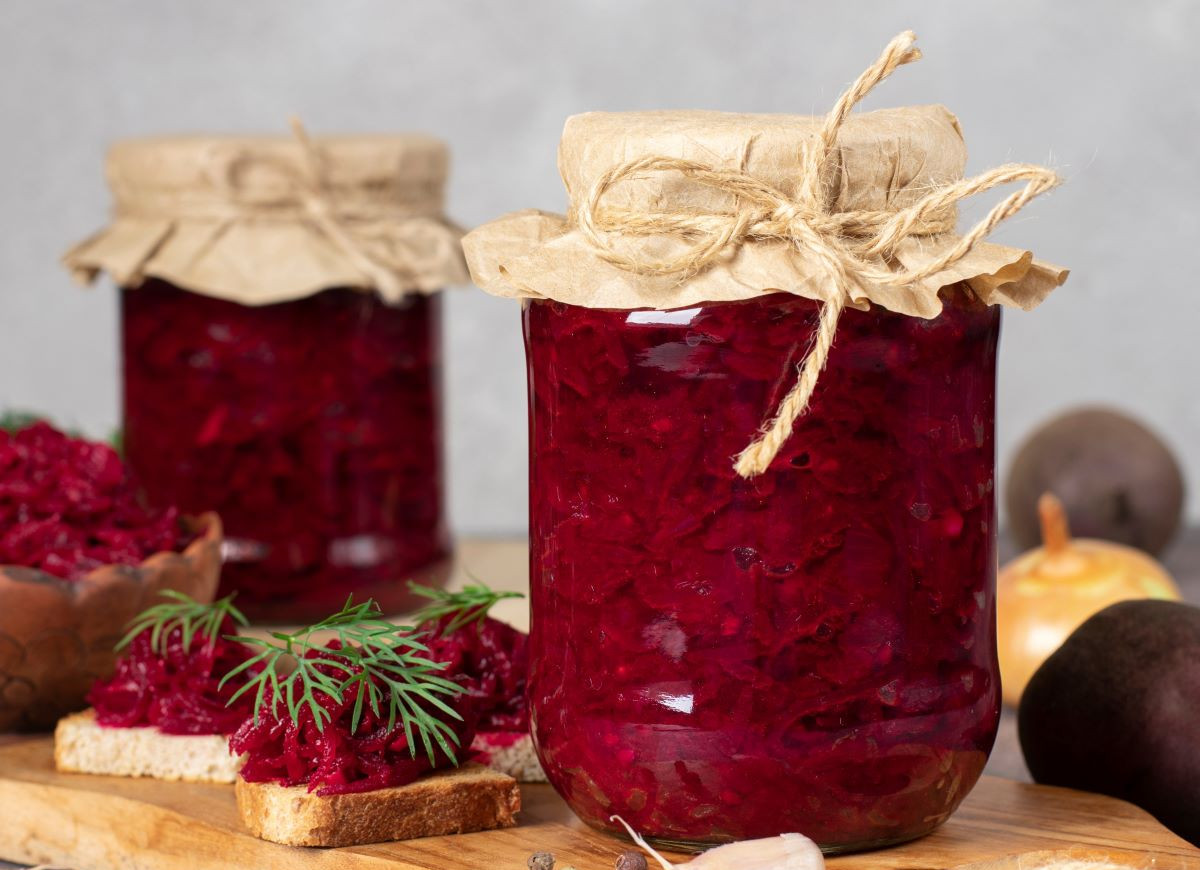 buraczki do słoików z jabłkami