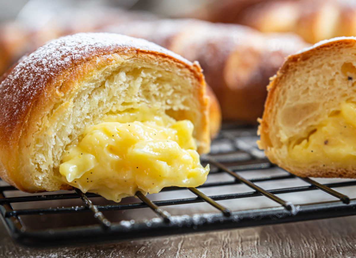 Maślane bułeczki budyniowe