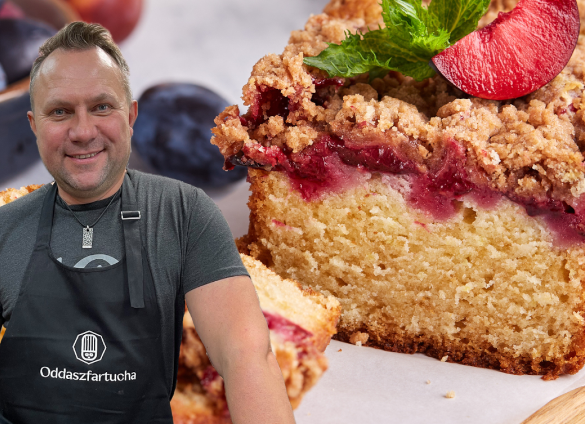 Ciasto drożdżowe ze śliwkami Strzelczyka