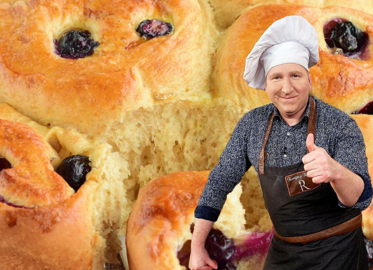 drożdżówki z aronią