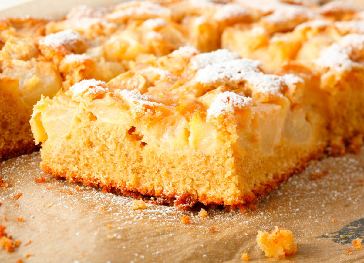 Maślane ciasto z gruszkami