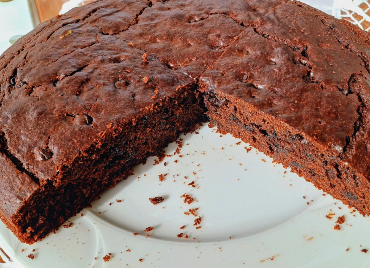 ciasto czekoladowe z jabłkami