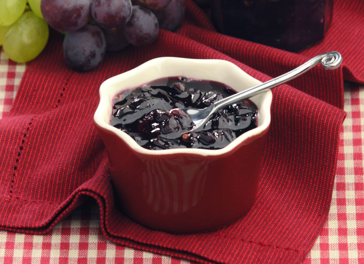 dżem z winogron i czekolady