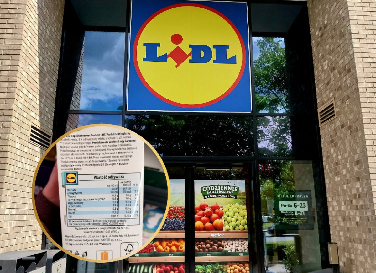 napój kokosowy z Lidla