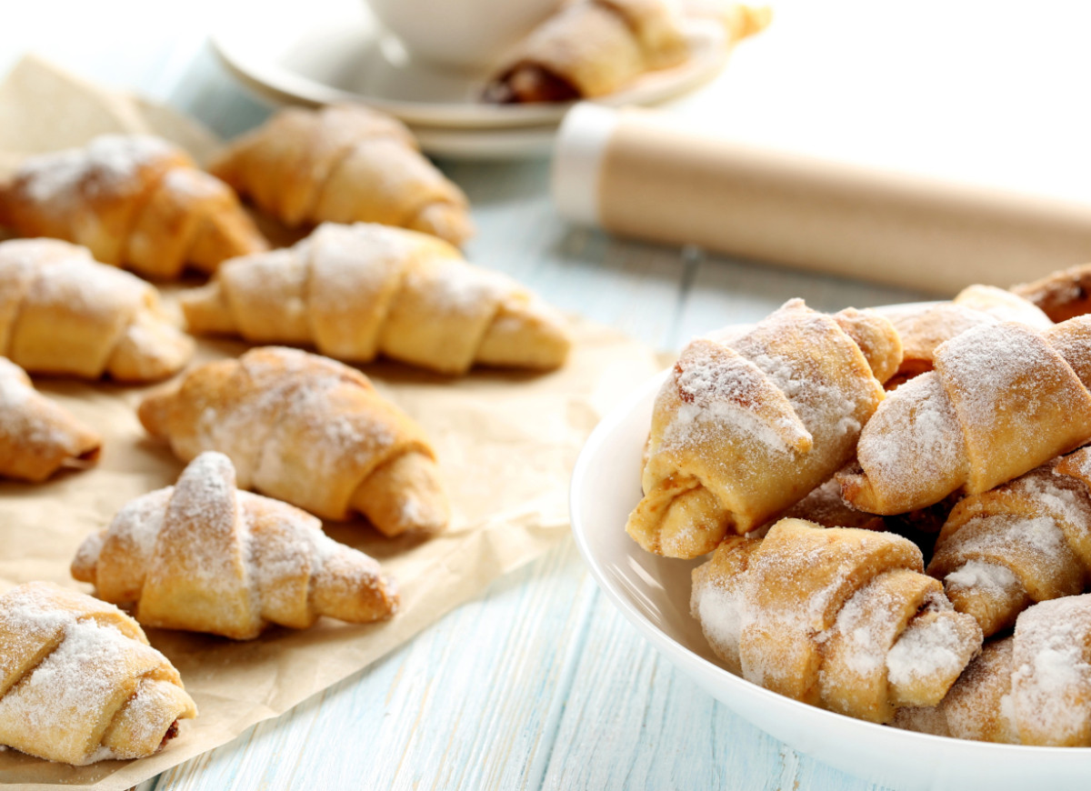 rogaliki twarogowe bez cukru