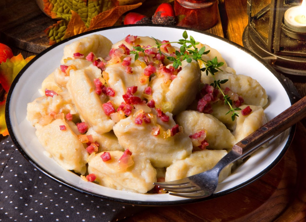 kopytka z pieczonych ziemniaków