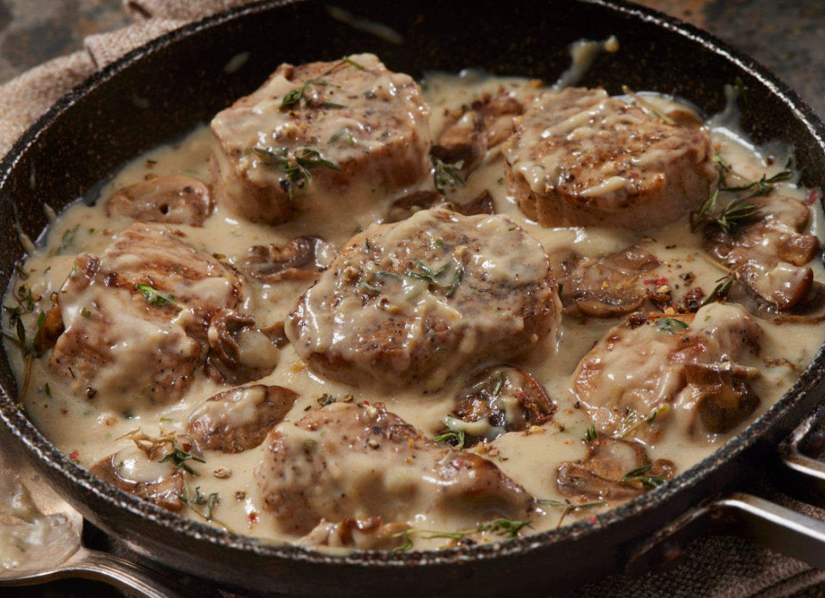 polędwiczki z leśnymi grzybami