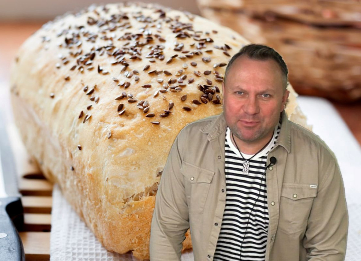 chleb mieszany łyżką Strzelczyka