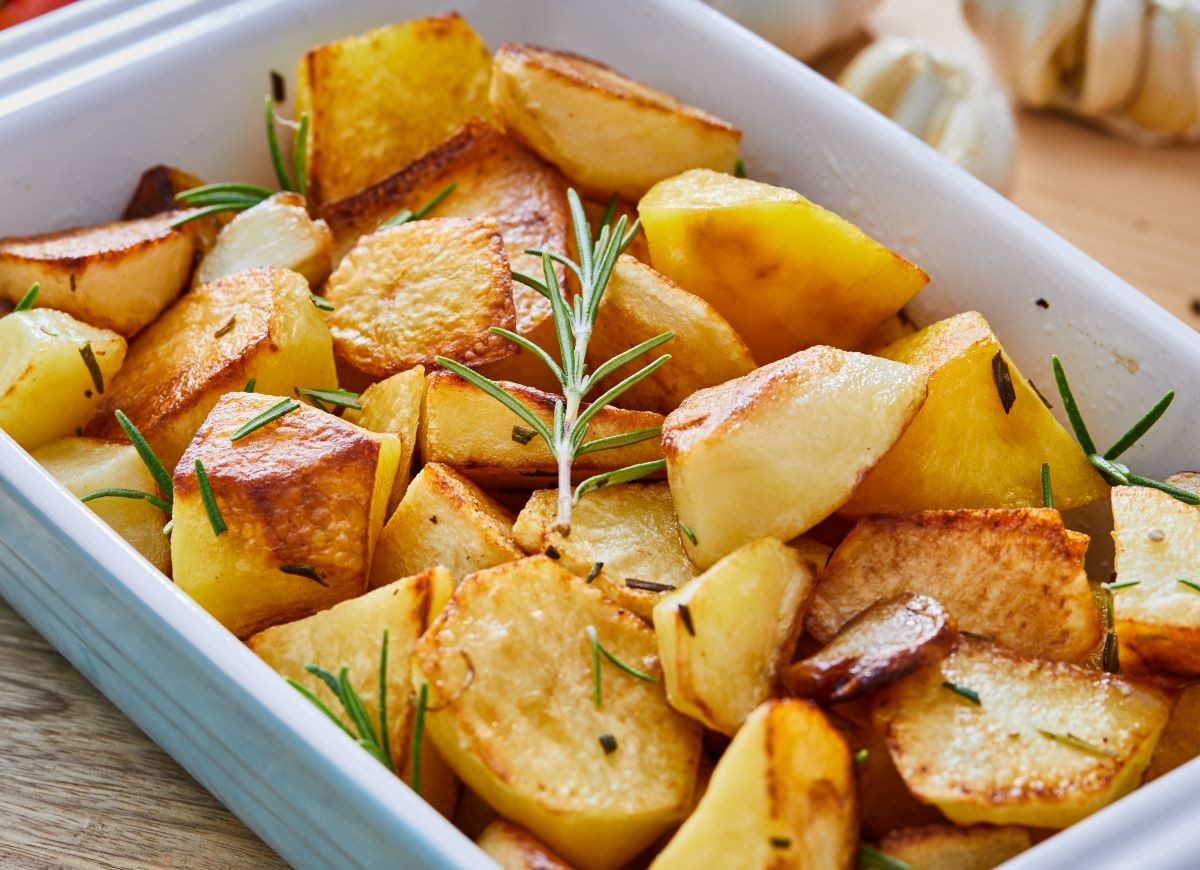 pieczone ziemniaki z mikrofali