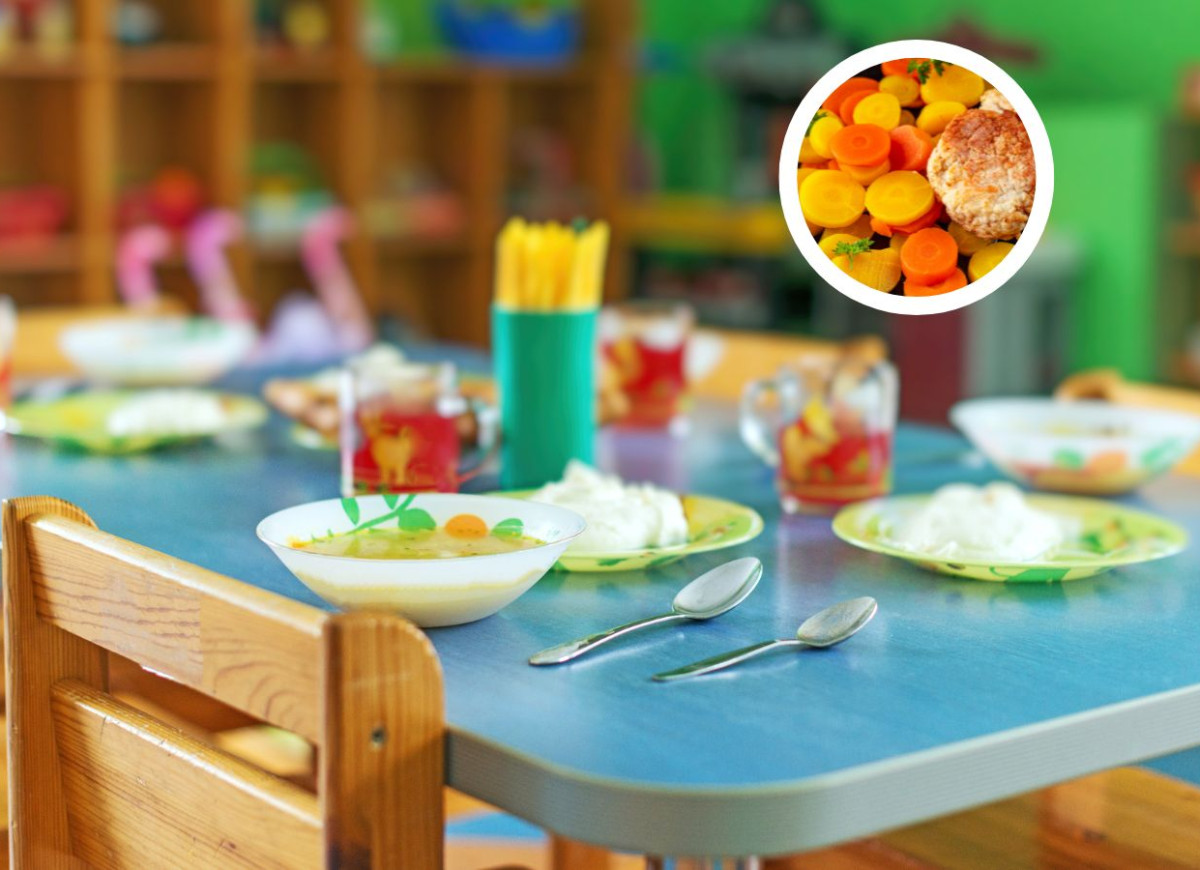 roślinny obiad w przedszkolu