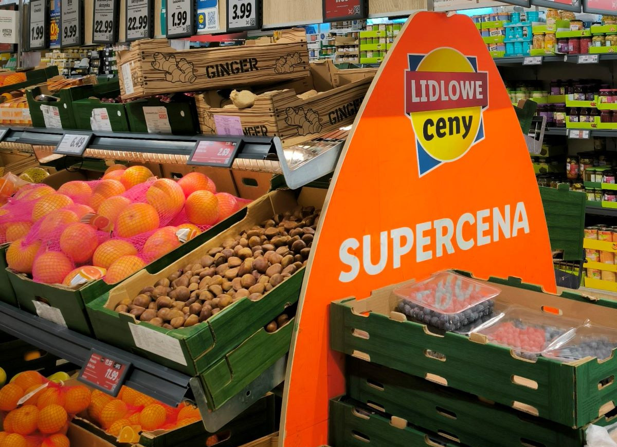 czerwone pomarańcze w Lidlu