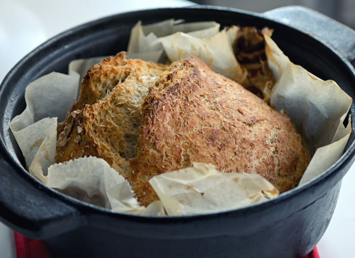 nocny chleb z garnka