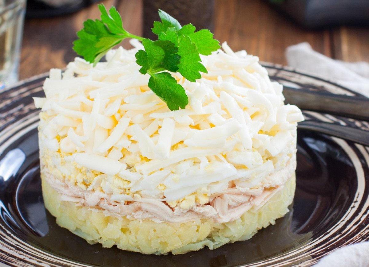 sałatka łabędzi puch