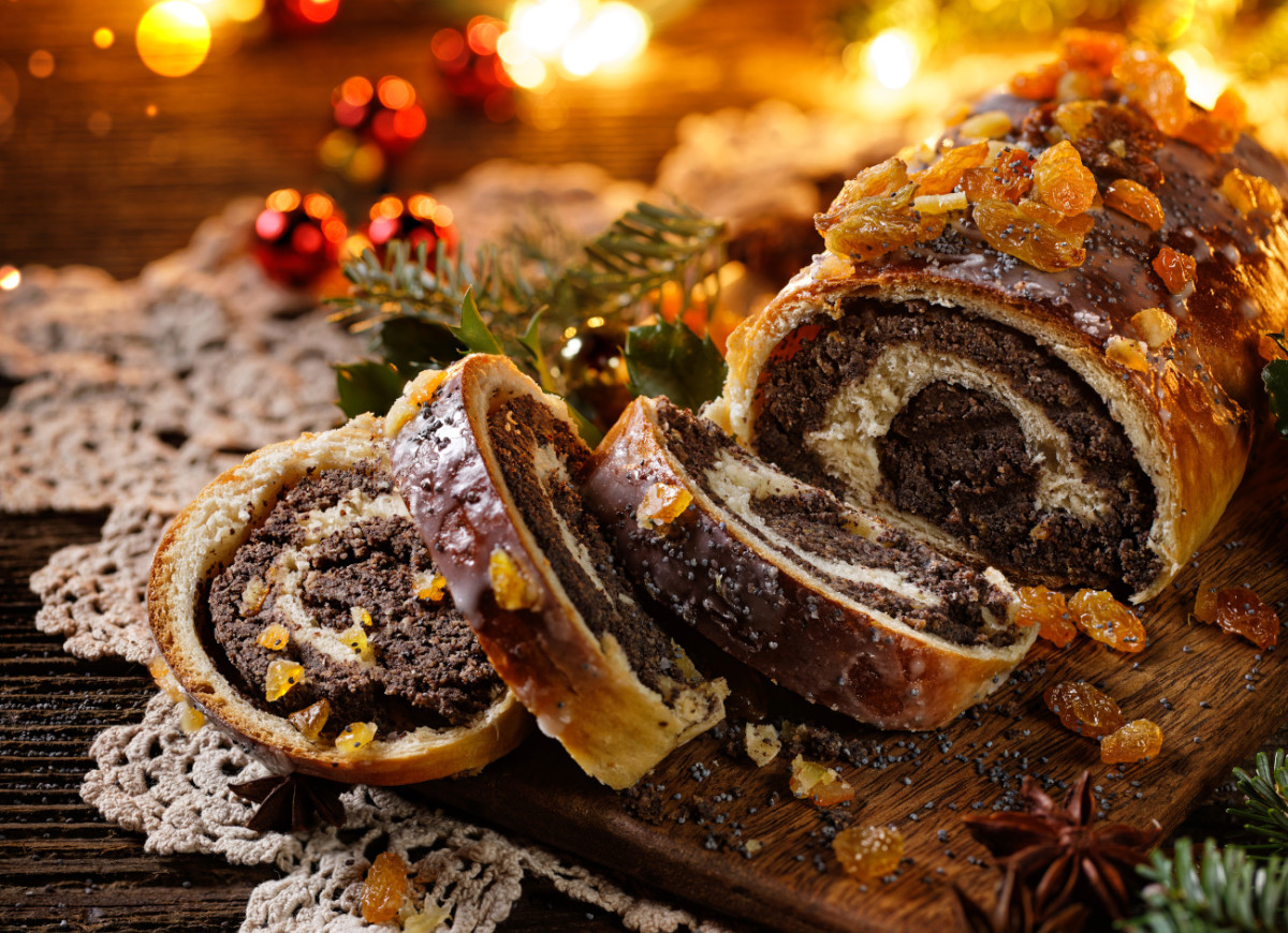 makowiec zawijany świąteczny