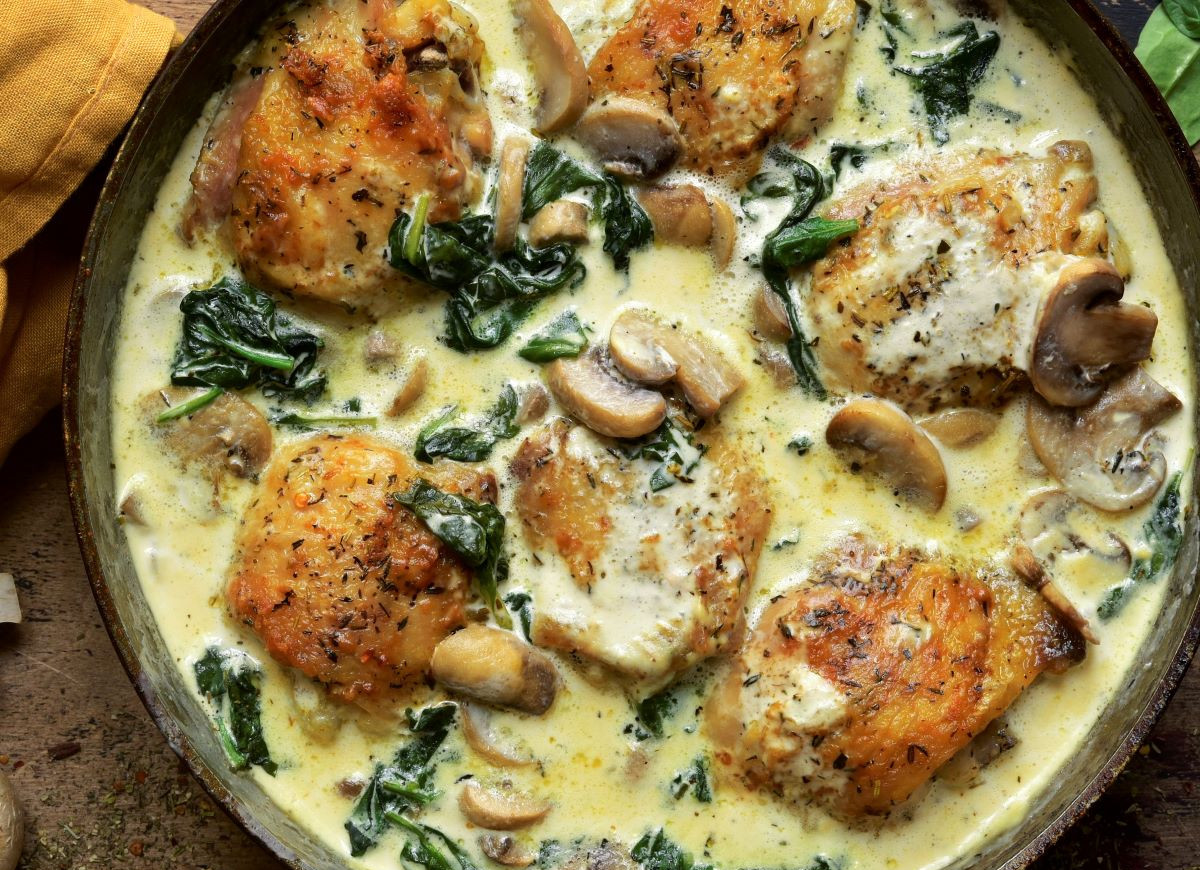 kurczak w aksamitnym sosie