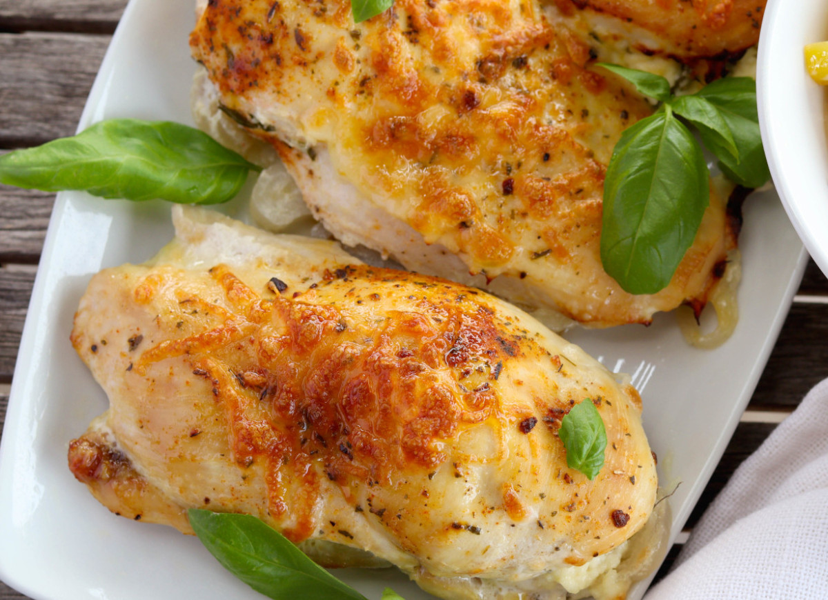 Piersi z kurczaka nadziewane