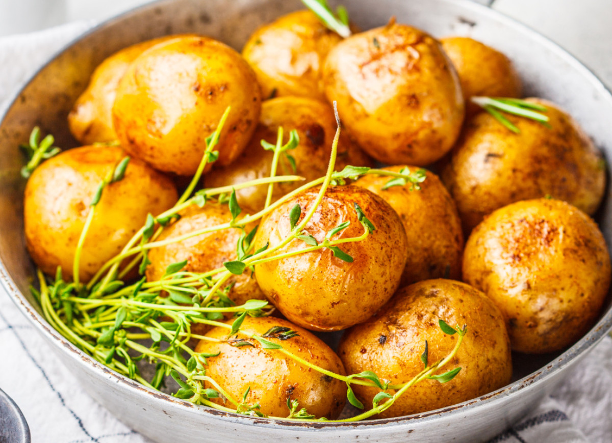 ziemniaki gotowane w mikrofali